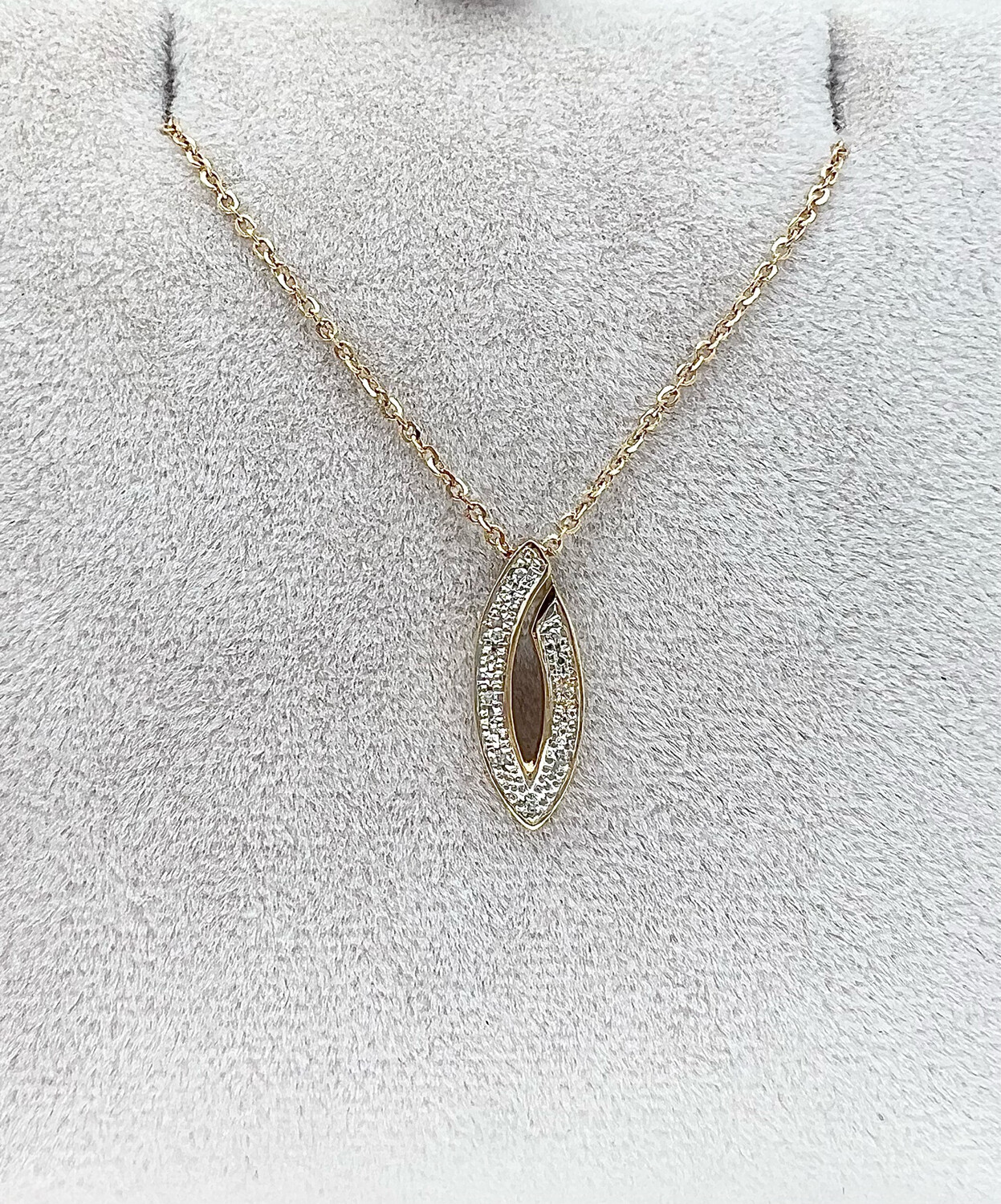 Ketting met diamant 0.05CT