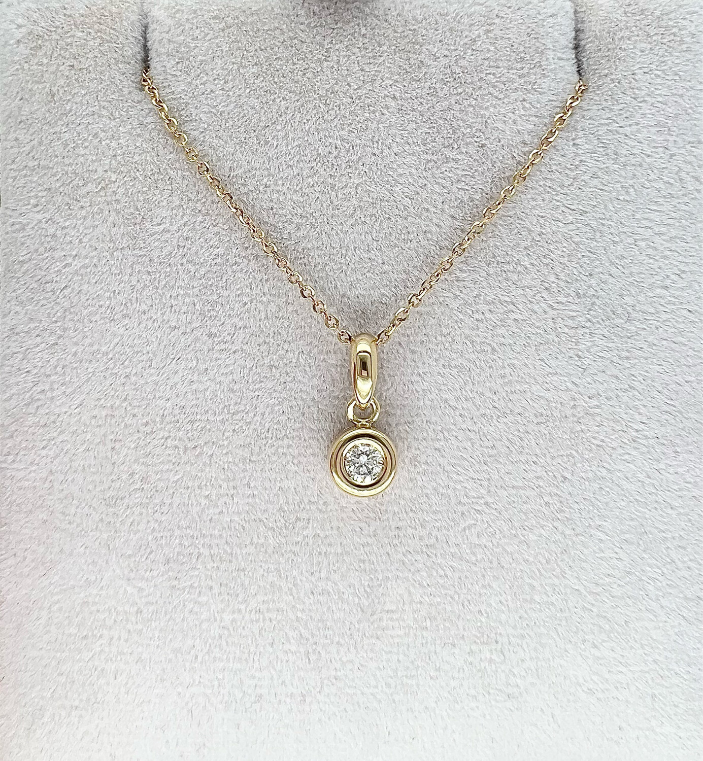 Ketting met diamant 0.20CT