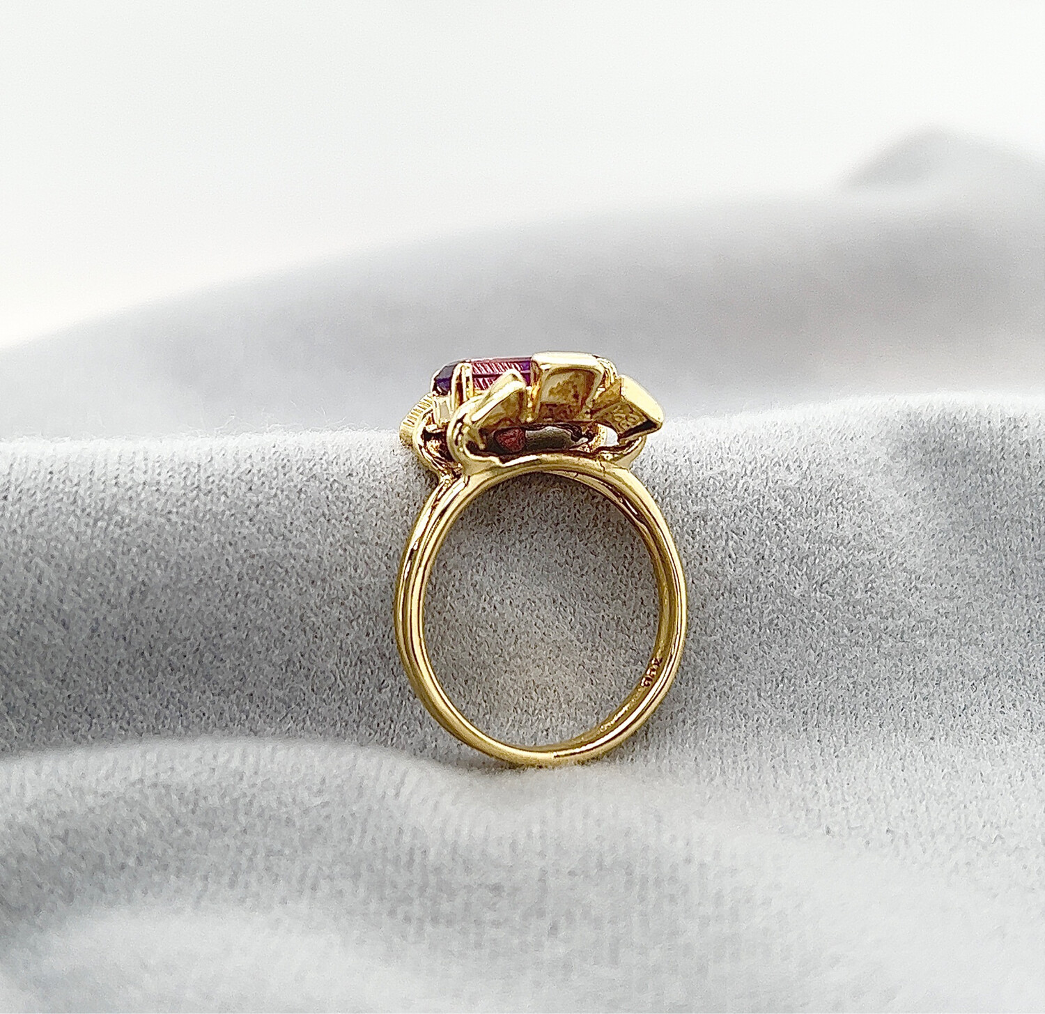 Vintage Ring Met Amethyst