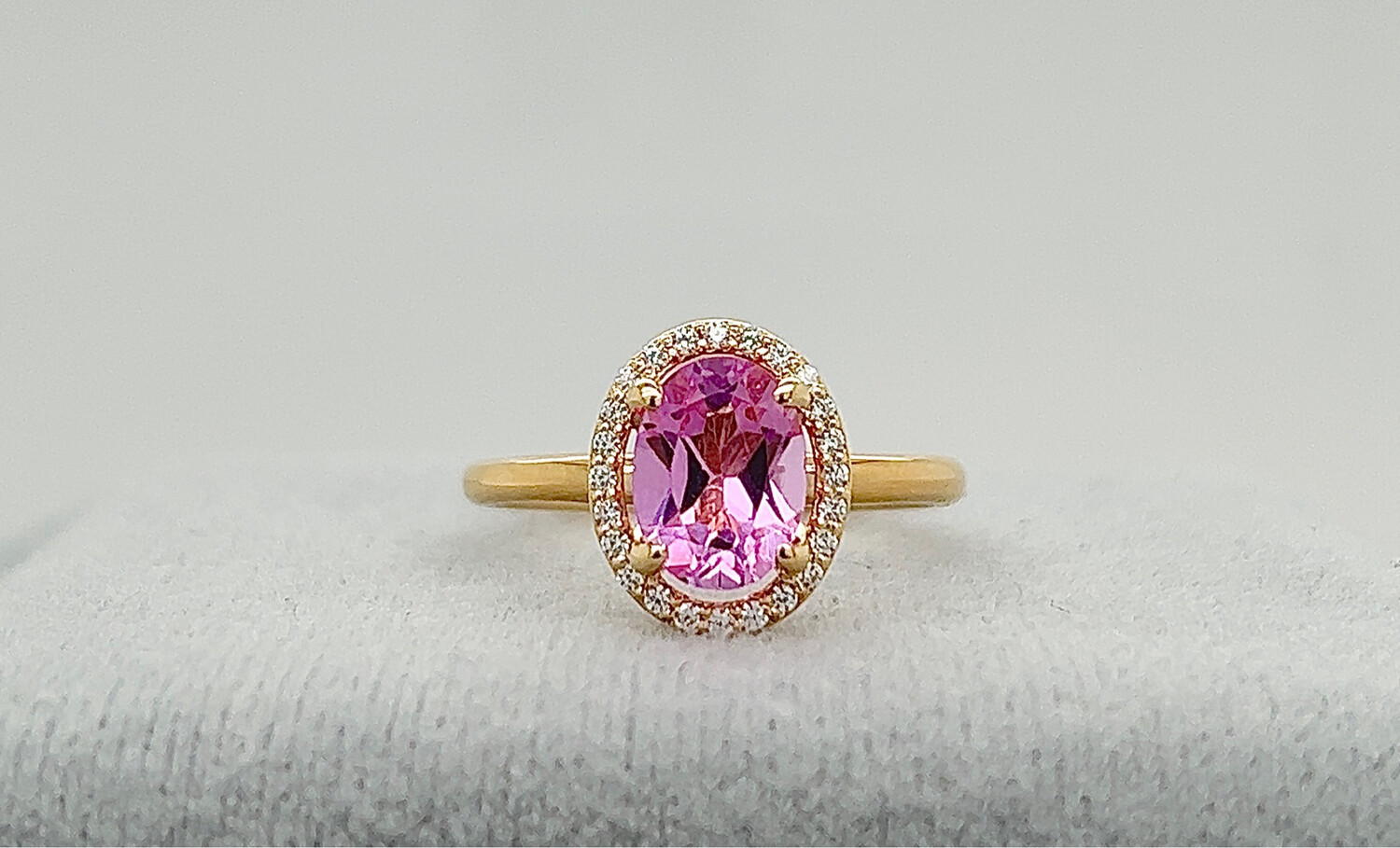 Ring met Roze Fluoriet