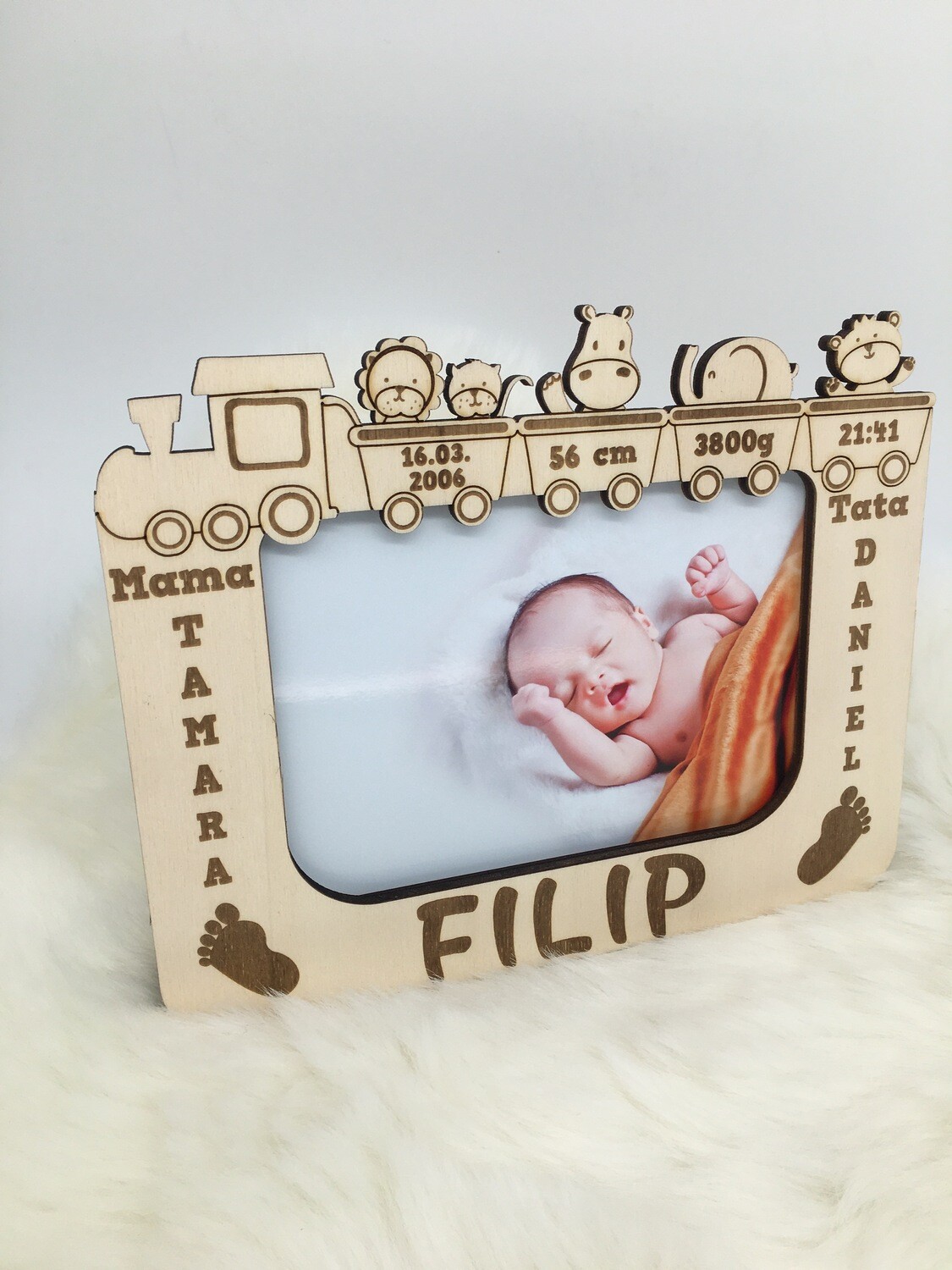 Gepersonaliseerde fotokader Kraamcadeau . 