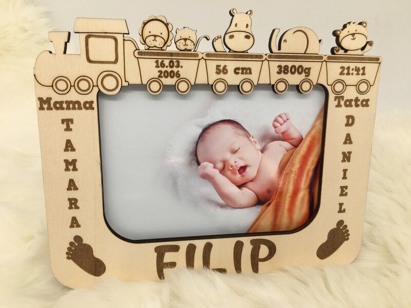 Gepersonaliseerde fotokader Kraamcadeau . 