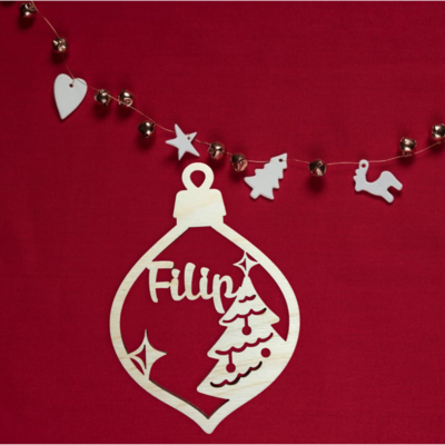 Gepersonaliseerde kerstballen met naam 🎄🎄❄️☃️ 🎄 🎄