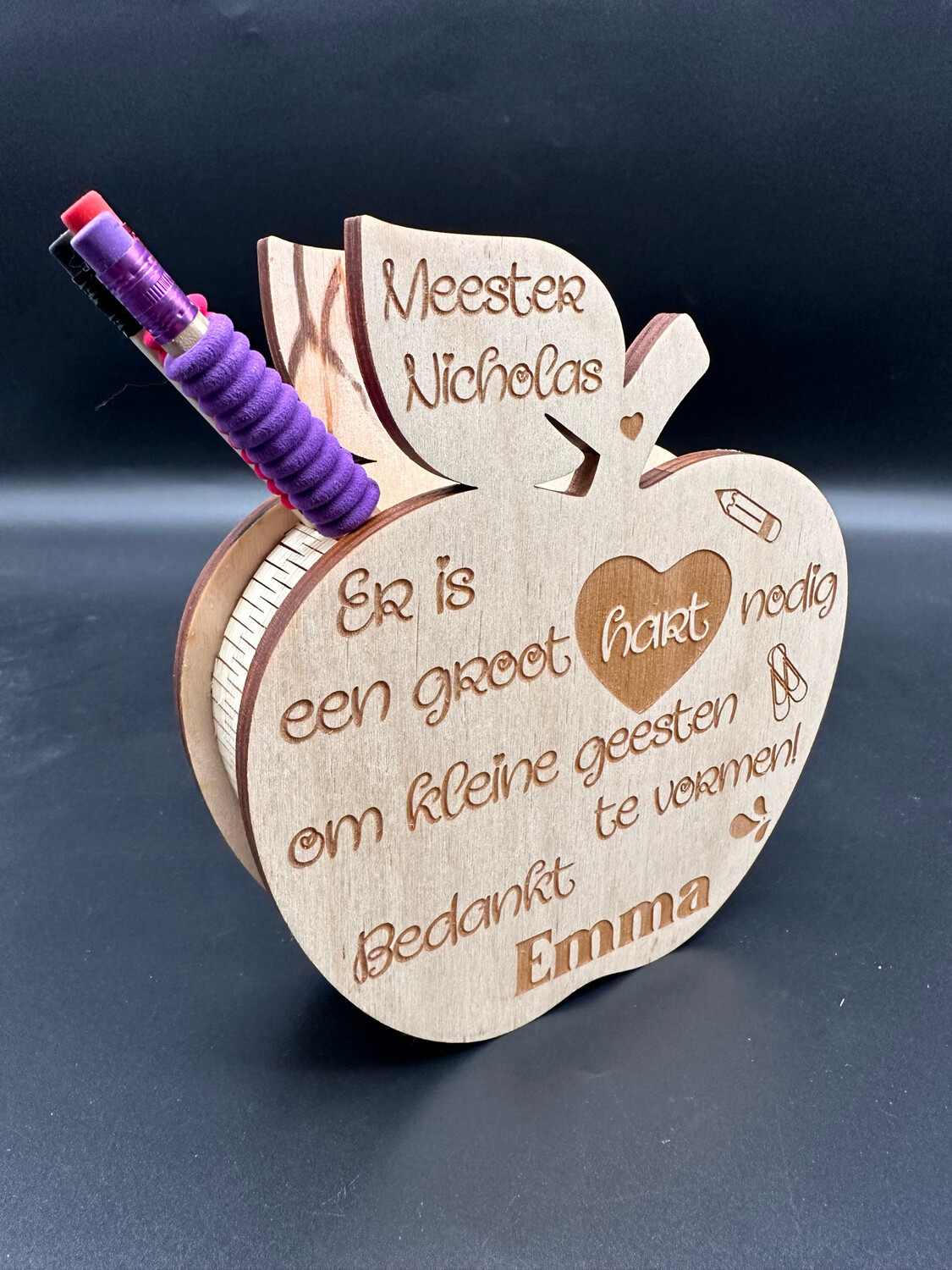  Juf / Meester Cadeau  pen houder 