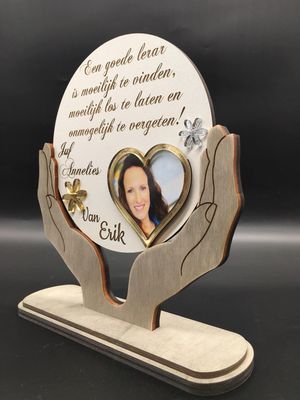 Juf/Meester Bedankje Cadeau Trofee