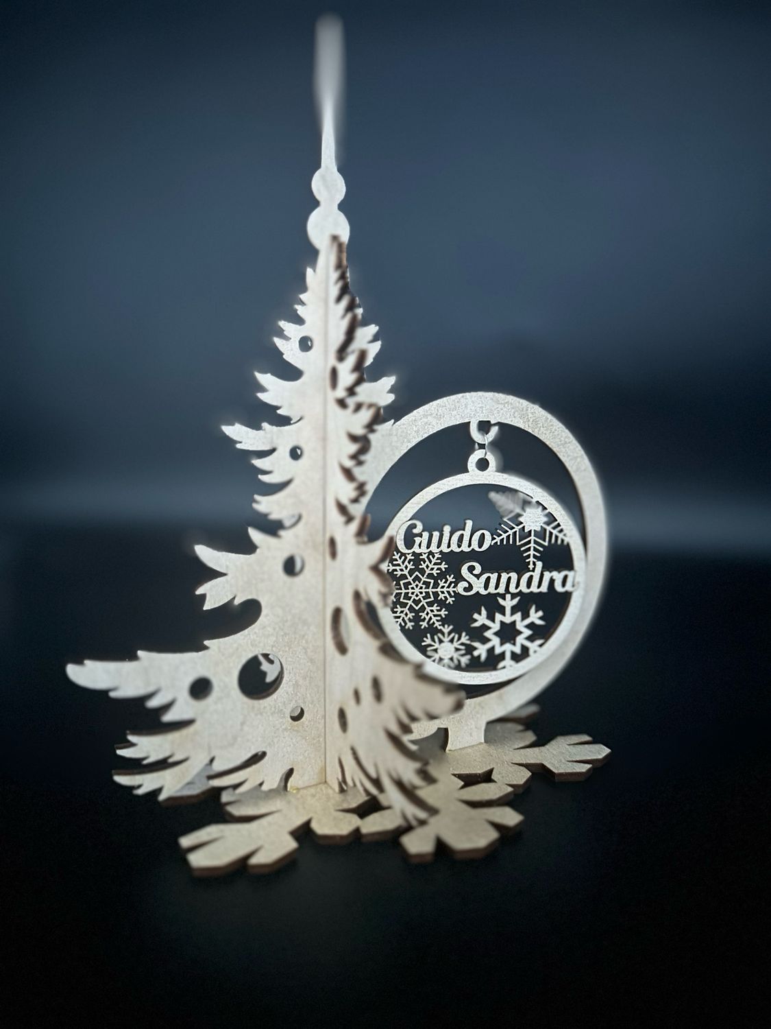 Kerstboom Met 1 Gepersonalseerde Kerstbal