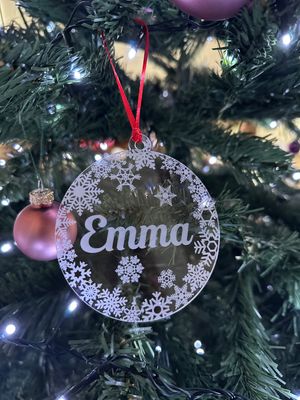 Gepersonaliseerde kerstballetjes