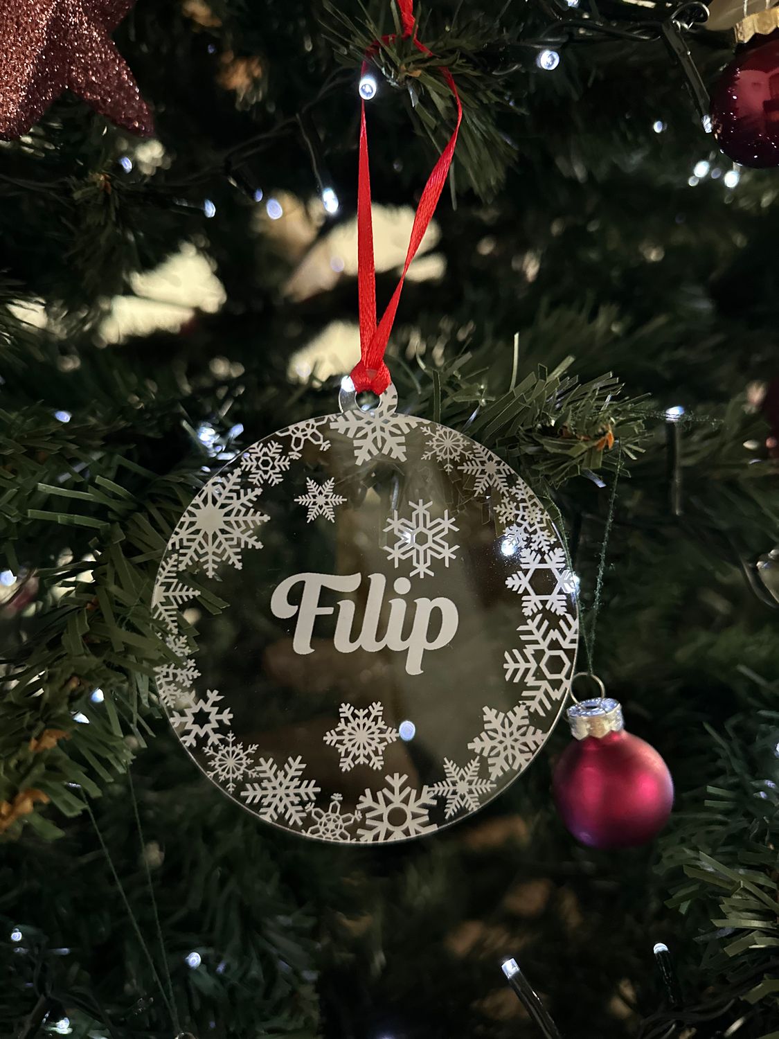 Gepersonaliseerde kerstballetjes