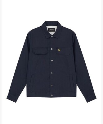 L&amp;S Crest Weave Overshirt Dark Navy Xxl