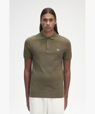 Plain Fred Perry Polo Uniform Green S