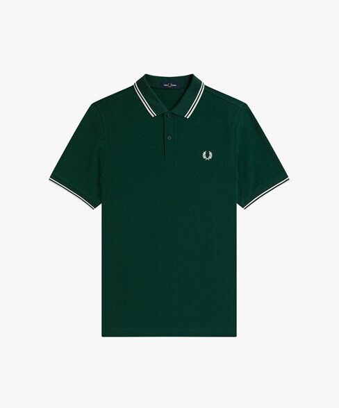 Twin Tippen Fred Perry Polo Donker Groen M