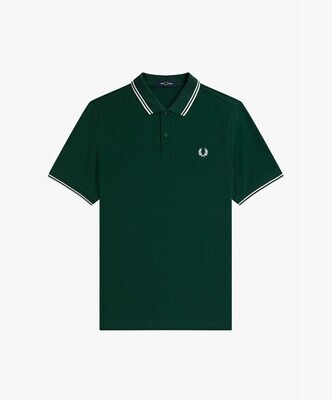 Twin Tippen Fred Perry Polo Donker Groen L