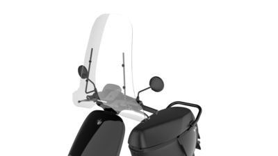 Segway E110S Windscherm inclusief bevestigingsset met zwarte beugel