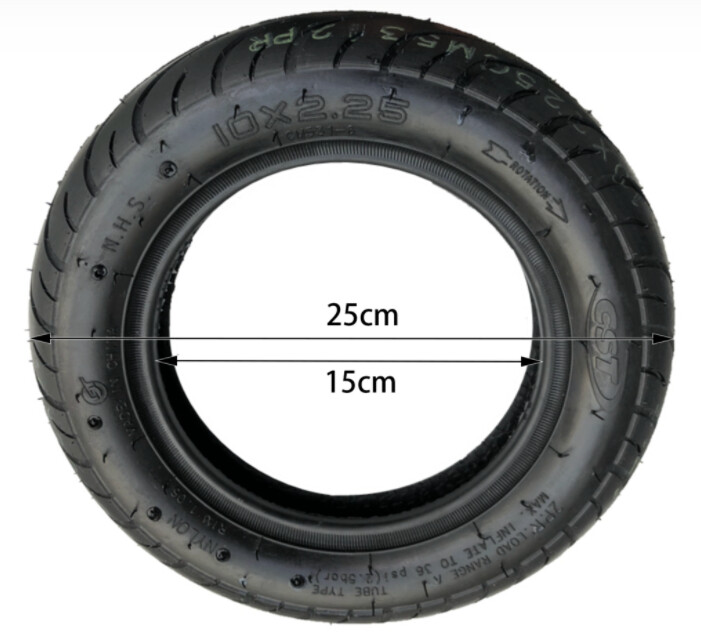 Buitenband 10 x 2,25 inch