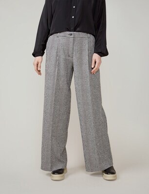 Trousers Check Black