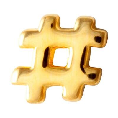 LULU Hashtag Gold