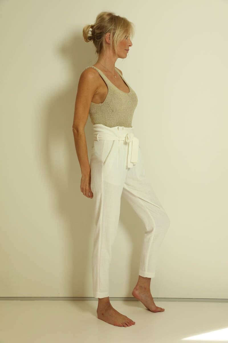 AC by Annelien Coorevits Ine Trousers White