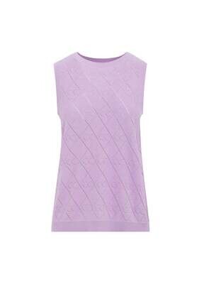Coster Pointelle Top Lavender
