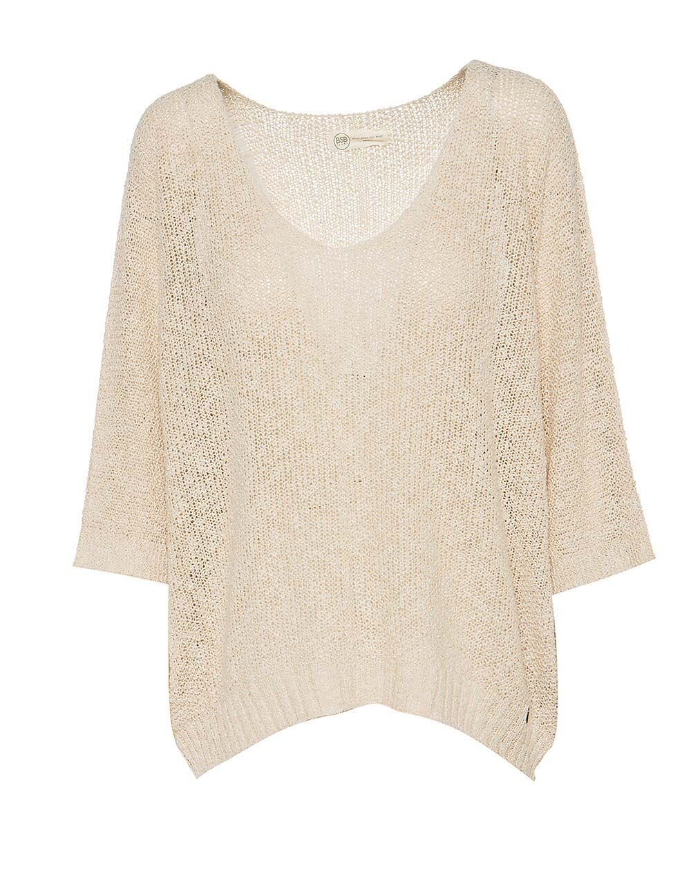 BSB Loose Knitted Sweater Natural