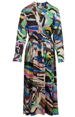 Coster Dress Multicolor Zebra Print