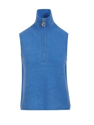 Coster Knitted Vest Intense Sky Blue