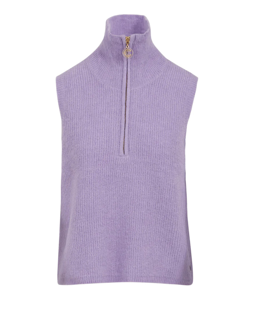 Coster Knitted Vest Autumn Purple