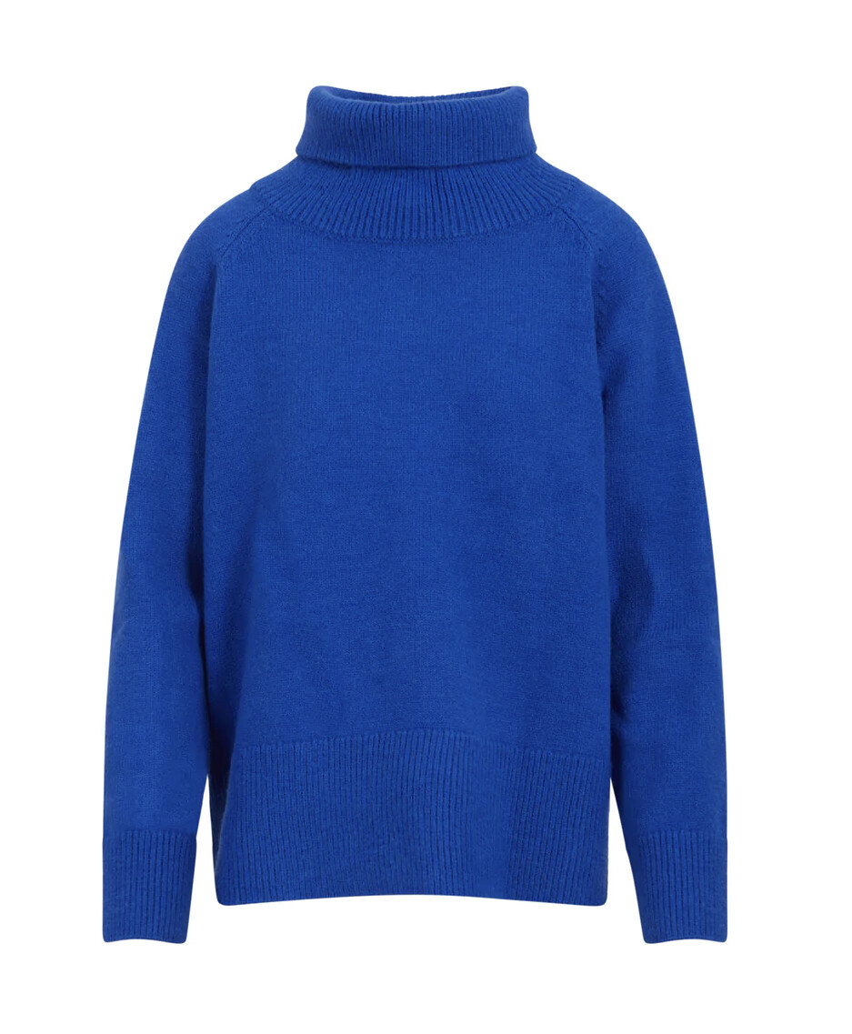 Coster High Neck Sweater Electric Blue