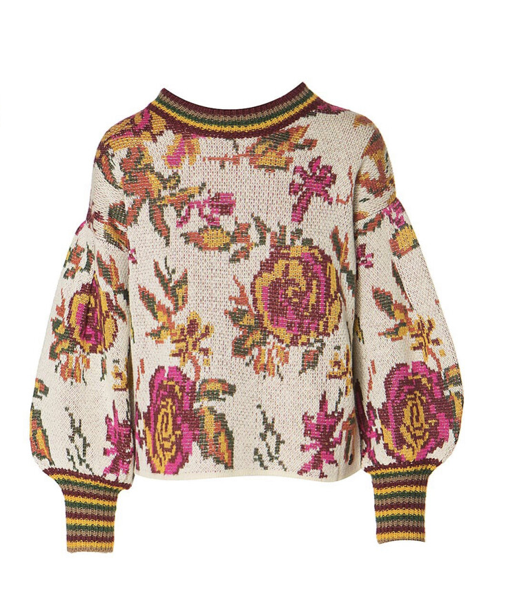 BSB Pullover Flower Ivoire