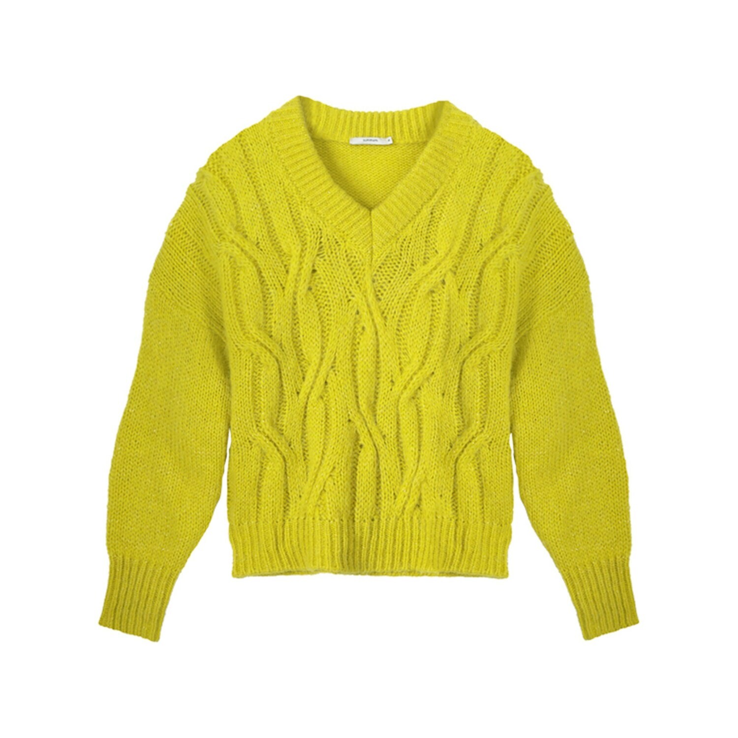 Summum Lurex Knitted Sweater Citrus