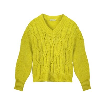 Summum Lurex Knitted Sweater Citrus