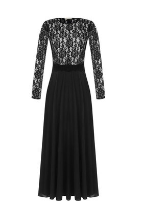 Rinascimento Long Lace Dress Black