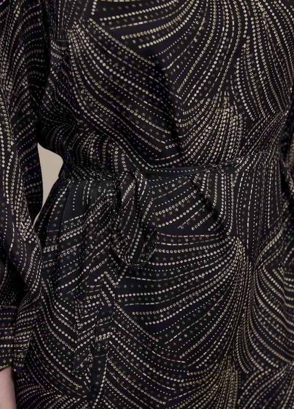 Summum Sequins Dress Black