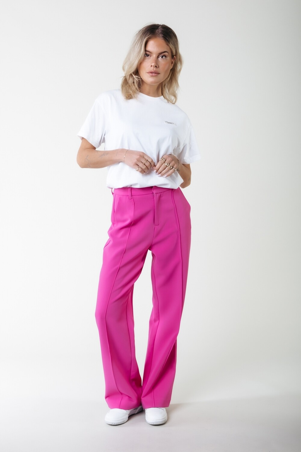 Colourful Rebel Rus Pants Fuchsia, Maat: S