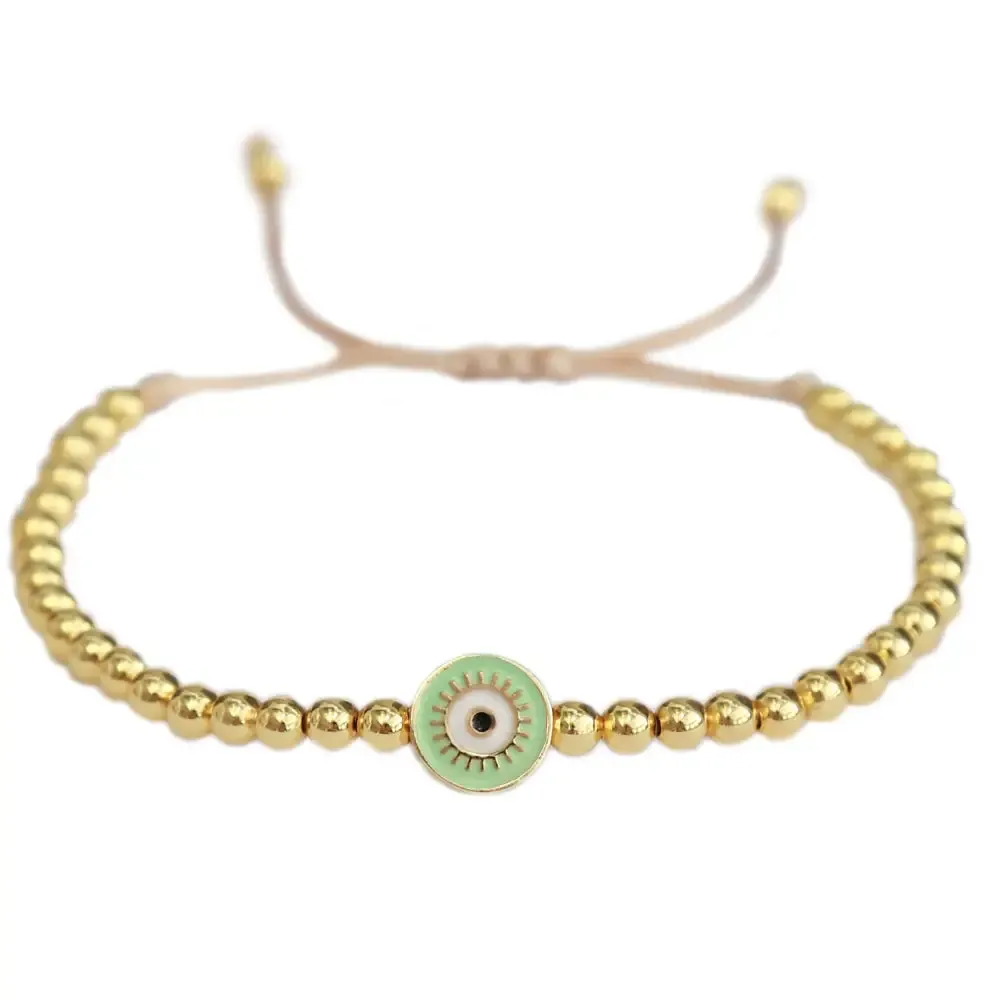 Love Ibiza Evil Eye Bracelet Gold Mint