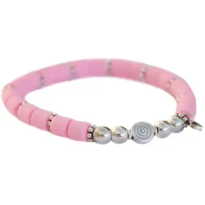 Love Ibiza Dolce Bracelet Baby Pink Silver