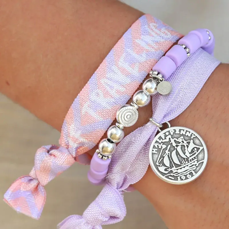 Love Ibiza Dolce Bracelet Lila Silver