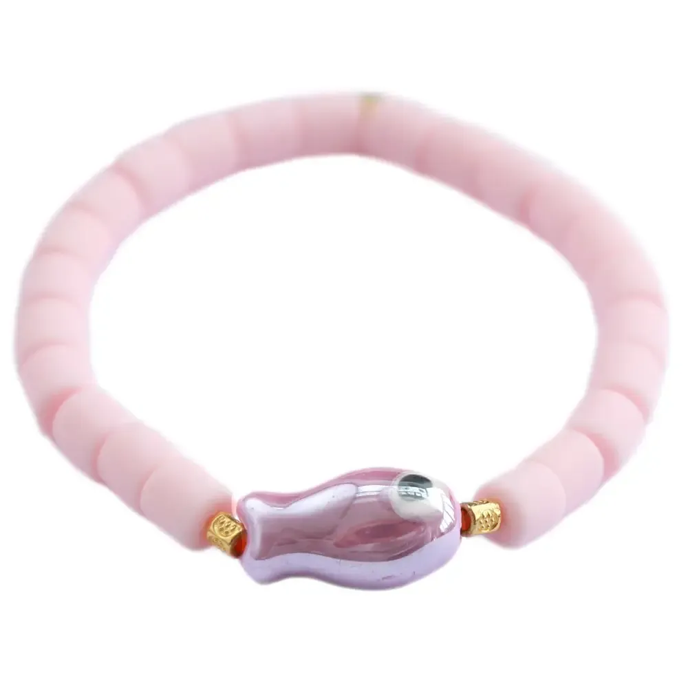 Love Ibiza Colorful Fish Light Pink