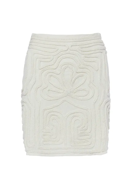 BSB Skirt Linen Cotton Off White