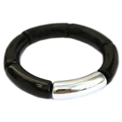 Love Ibiza Penne Bracelet Black Silver