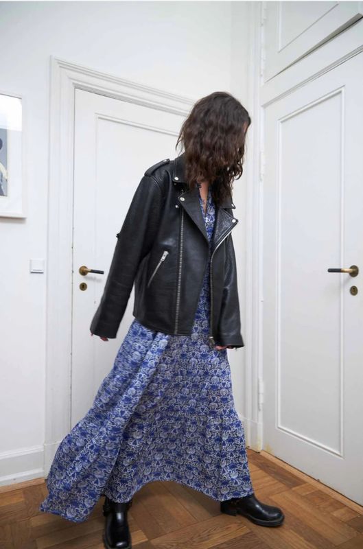 Lollys Laundry Ray Leather Jacket Black