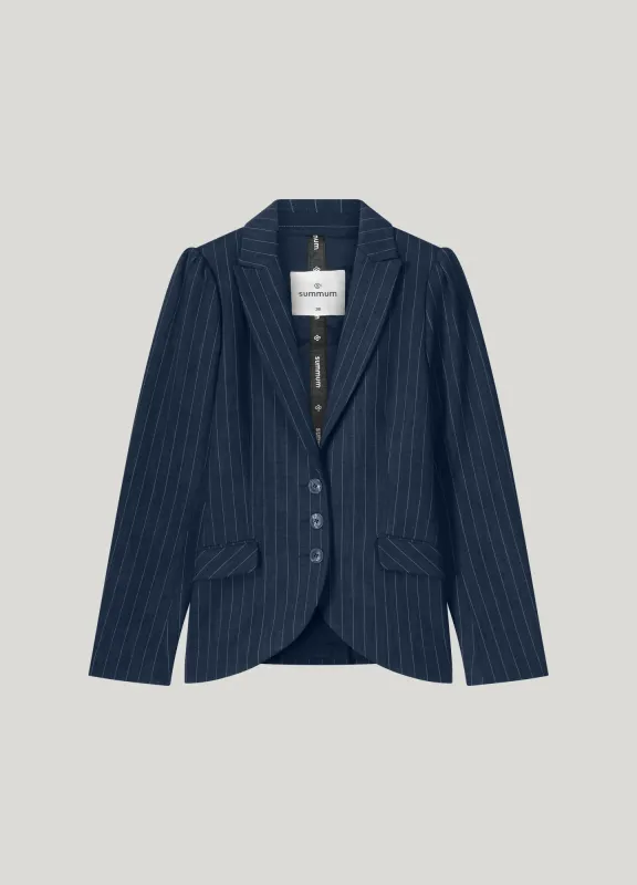 Summum Blazer Pinstripe Midnight Blue