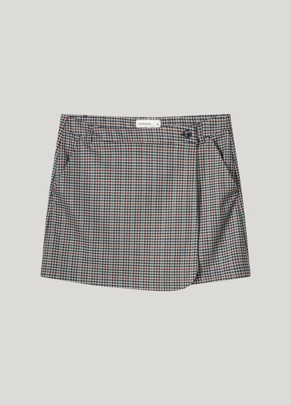 Summum Check Skirt Blue