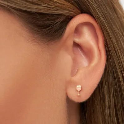 LULU Friday Rosé Earring Gold