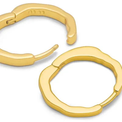 LULU Organic Hoops Gold