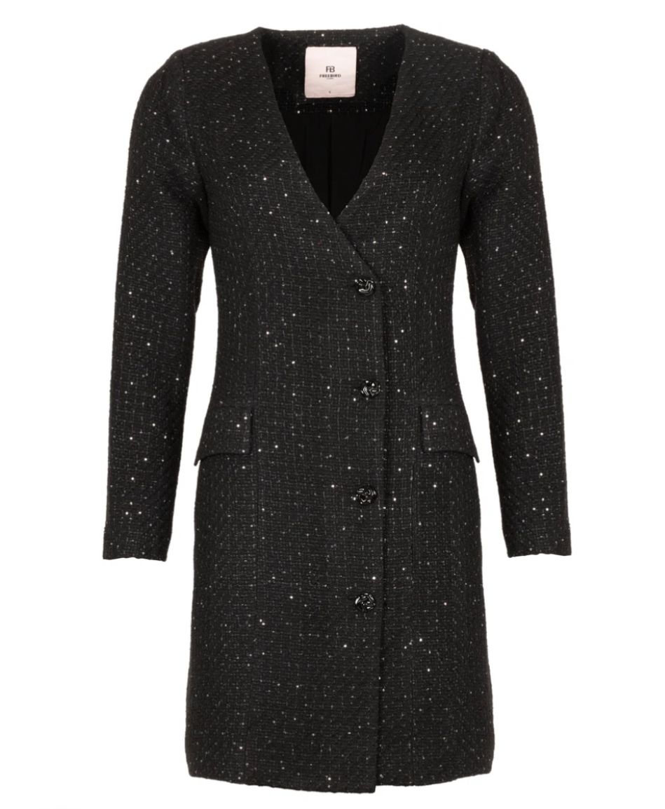 Freebird Dafna Dress Boucle Black