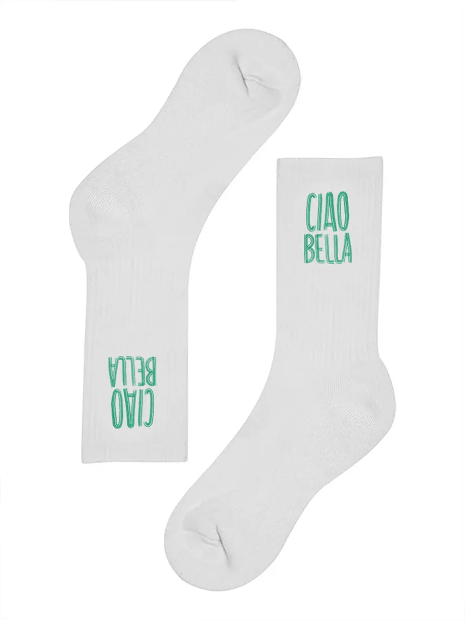 Pinned Ciao Bella Socks Green