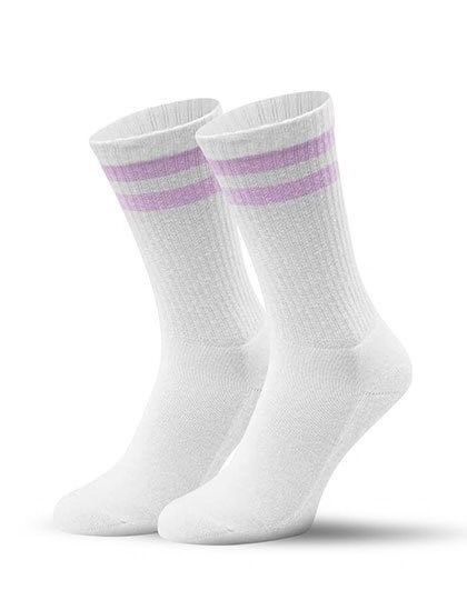 Pinned Sportive Socks Lilac Stripe