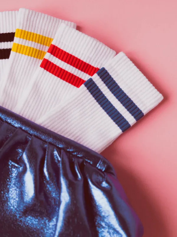 Pinned Sportive Socks Blue Stripe