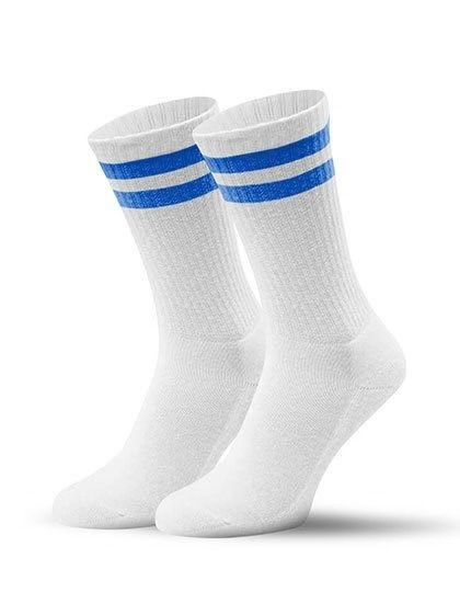 Pinned Sportive Socks Blue Stripe