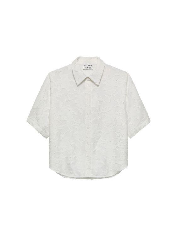 Catwalk Junkie Textured Blouse White